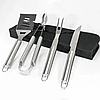 Набір інструментів для барбекю 4в1 з чохлом / Універсальний набір для шашлику, фото 3