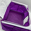 Органайзер для одягу із застібкою (39х29х20 см), Фіолетовий/Коробка-органайзер із металевим каркасом, фото 5