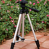 Універсальний штатив (35-105см) для телефону та камери 3110 / Регульована тринога трипод для відеотехніки, фото 2