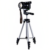 Універсальний штатив (35-105см) для телефону та камери 3110 / Регульована тринога трипод для відеотехніки, фото 4