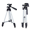 Універсальний штатив (35-105см) для телефону та камери 3110 / Регульована тринога трипод для відеотехніки, фото 9