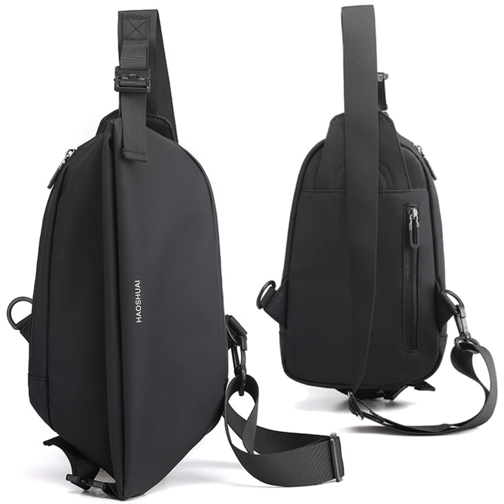 Чоловіча сумка через плече (37х18см) Baellery body bag JXA1808 / Універсальна нагрудна сумка / Сумка бананка, фото 1