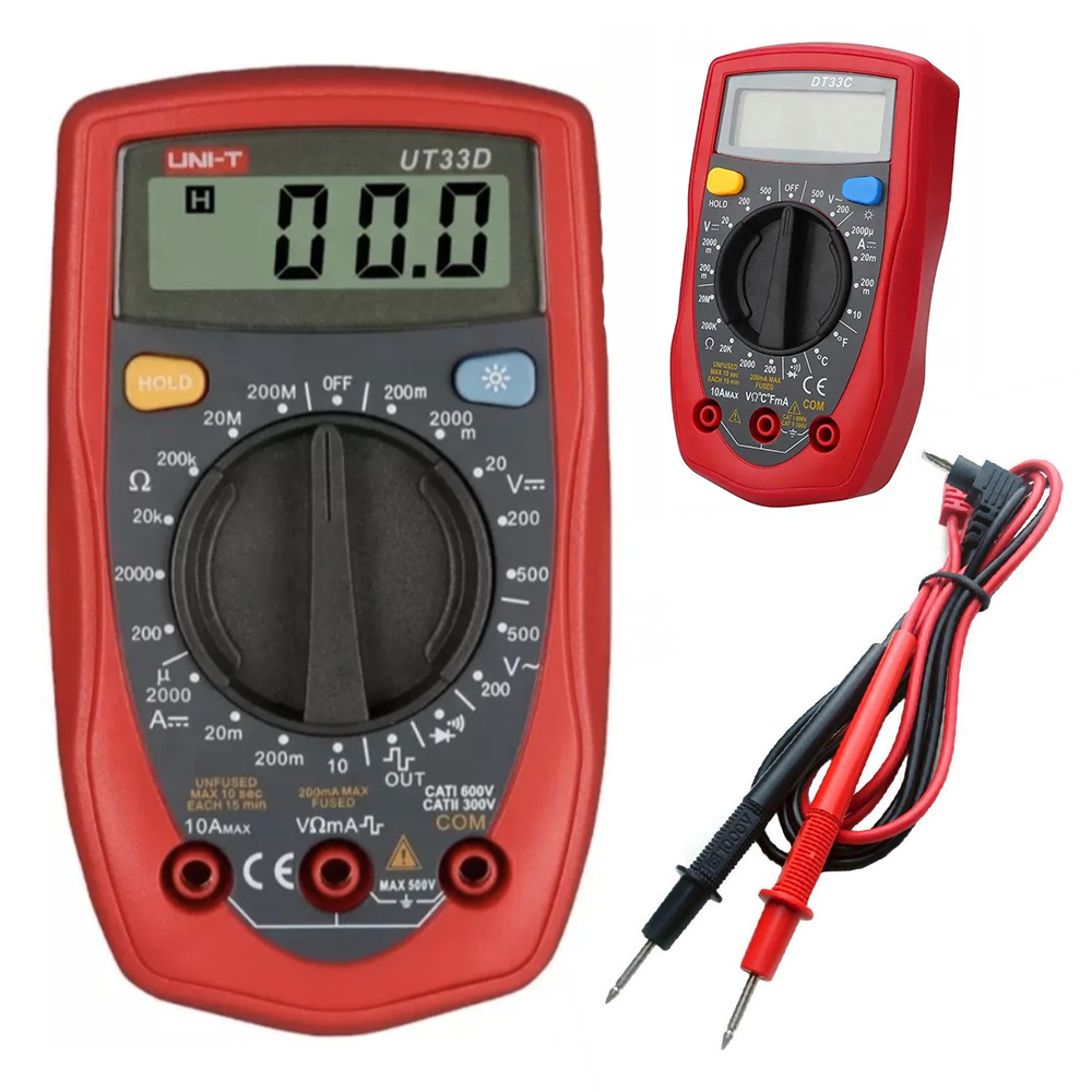 Цифровий тестер мультиметр DT UT33D / Багатофункціональний мультиметр / Тестер напруги, фото 1
