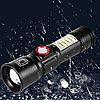 Ліхтар ручний SY-1903C-P50+SMD+RGB, з USB + зум / Потужний акумуляторний ліхтарик / Тактичний ліхтар, фото 2