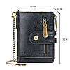 Чоловічий гаманець 13х10х3 см, Baellerry D3226 зі штучної шкіри, Чорний / Чоловічий портмоне в стилі ретро, фото 8