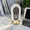 Настільна лампа-нічник 26х10,5см, з USB, CRYSTAL TABLE LAMP / Акумуляторний нічник кришталевий, фото 5