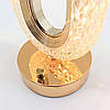 Настільна лампа-нічник 26х10,5см, з USB, CRYSTAL TABLE LAMP / Акумуляторний нічник кришталевий, фото 7