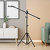 Багатофункціональний штатив-тринога з тримачем для телефону 210см / Штатив журавель для зйомки, фото 2