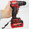 Набір акумуляторних інструментів + 2АКБ 36В, в кейсі / Набір електроінструменту / Гайковерт / Шуруповерт, фото 7
