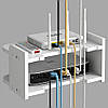 Настінна полиця для роутера 2-рівнева 28х17х12см / Пряма полиця для маршрутизатора / Підставка для роутера, фото 6