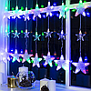 Гірлянда штора від мережі 3*1,8 м 120LED, Зіркопад XMAS Multi, Мультиколор / Світлодіодна гірлянда на вікно, фото 6