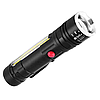 Ліхтар ручний Police T6-26 зі зумом / Акумуляторний ліхтарик / Тактичний ліхтарик з магнітом, фото 4