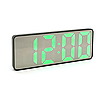 Електронний годинник з дзеркальним дисплеєм, від USB + термометр, VST-898-4, Зелений / Настільний годинник з календарем, фото 2