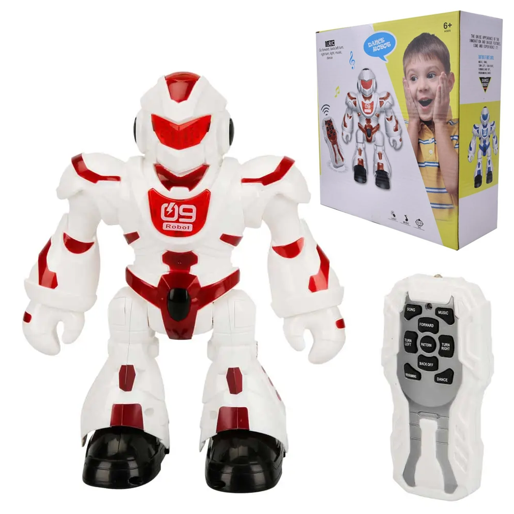 Робот, що танцює на радіокеруванні з USB, 606-3 з підсвіткою та музикою, Червоний / Інтерактивний робот, фото 1