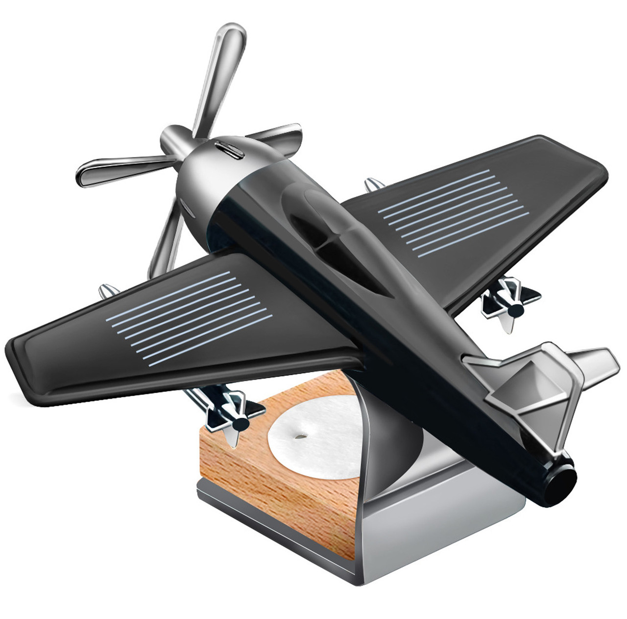 Автомобільний ароматизатор із сонячною панеллю (Літак) / Пахучка в машину / Ароматизатор в авто, фото 1