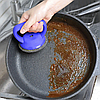 Скребок з ручкою для посуду CLEANING BRUSH AND-3, Синій / Універсальна металева щітка для прибирання, фото 4