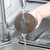 Скребок з ручкою для посуду CLEANING BRUSH AND-3, Синій / Універсальна металева щітка для прибирання, фото 7