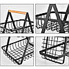 Кошик для фруктів 2 яруси, 32х30х18см, Vegetable and fruit storage rack / Фруктовниця металева, фото 3