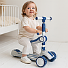 Дитячий самокат триколісний з підсвічуванням коліс / Самокат беговел / Самокат з сидінням / Самокат для дітей, фото 2