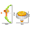 Іграшковий лук запускалка зі стрілою-присоскою та юлою, GYRO SERIES 134-78A / Дитячий бластер для активних ігор, фото 6