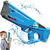 Водяний пістолет дитячий від USB, Shark Water Gun / Водяний пістолет для дітей / Акумуляторний водяний бластер, фото 4