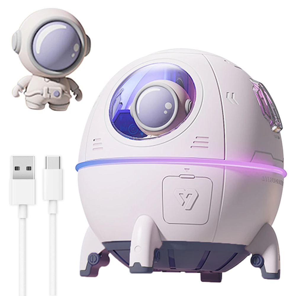 Зволожувач повітря з підсвічуванням "Астронавт" 220 мл, Humidifier / Міні аромадифузор електричний, фото 1