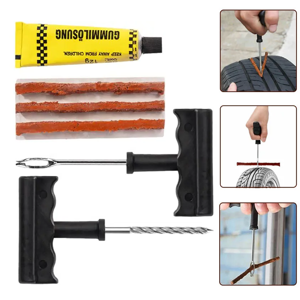 Набір для ремонту безкамерних шин / Ремкомплект для шин / Ремонтний набір для шин / Комплект для лагодження шин, фото 1