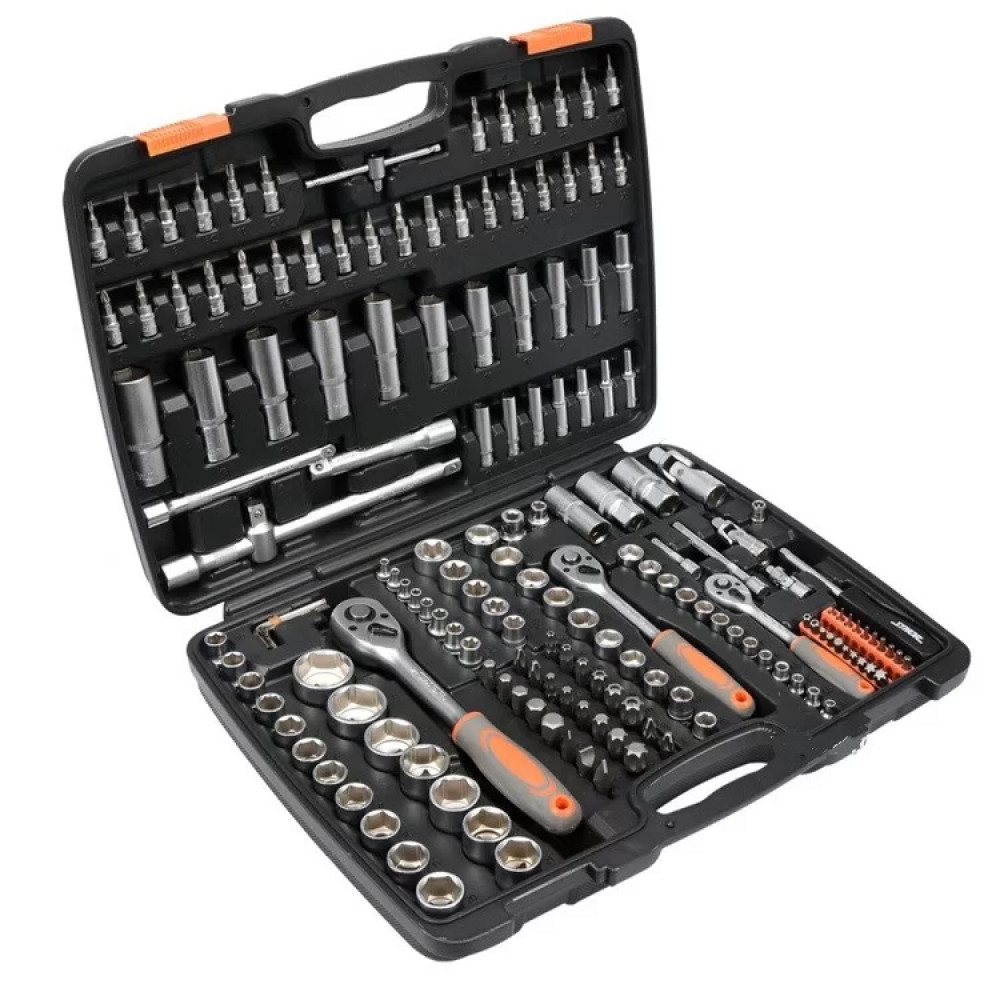 Набір торцевих головок 171 шт в кейсі / Набір інструментів / Набір ключів для авто / Набір головок, фото 1