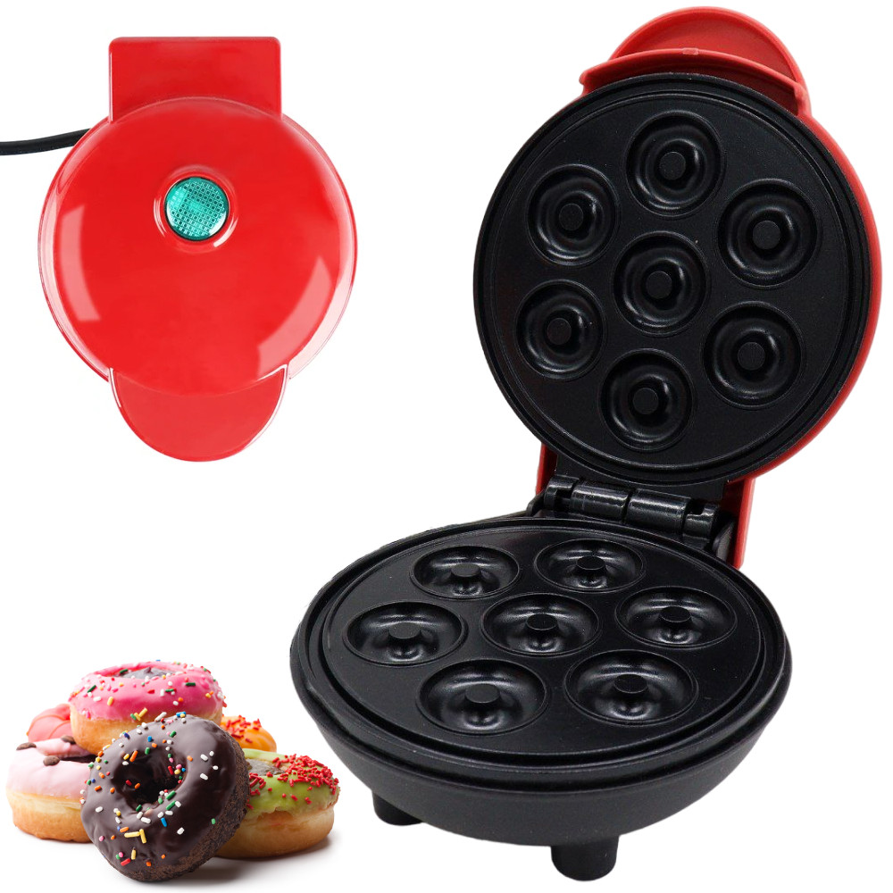 Апарат для приготування пончиків 7 шт, 750 Вт, 220В, XL-615 / Електрична машинка для пончиків, фото 1