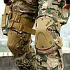 Комплект захисту налокітники та наколінники KN-04 Мультикам / Тактичний захист регульований, фото 2