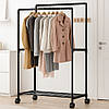 Підлогова вішалка для одягу, 112х56х30см / Вішалка в передпокій / Вішалка на коліщатках / Стійка для одягу, фото 3
