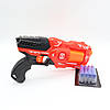 Дитячий бластер з м'якими патронами 12 шт., CHEETAN JLX7223, Червоний/Іграшковий пістолет із кулями, фото 10