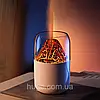 Зволожувач повітря LAMP JSQ-1, 280 мл, Вулкан, Білий / Аромадифузор нічник для дому, фото 4