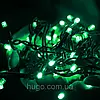 Гірлянда 40 м "Нитка" на зеленому проводі 600 LED Різнобарвний / Новорічна світлодіодна гірлянда, фото 4
