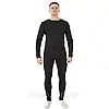 Комплект чоловічої термобілизни на флісі Розмір 3XL, Чорна / Зимова чоловіча флісова термобілизна, фото 3