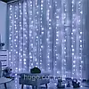 Гірлянда штора від мережі, 3х2, 5м, 480 LED, AD-50547, Холодне світло / Новорічна гірлянда на вікно, фото 7