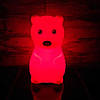 Дитячий нічник з сенсорним управлінням «Ведмедик» від USB / Сенсорний LED світильник / Силіконовий нічник для дітей, фото 7