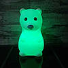 Дитячий нічник з сенсорним управлінням «Ведмедик» від USB / Сенсорний LED світильник / Силіконовий нічник для дітей, фото 8