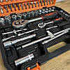 Набір інструментів для авто в кейсі, 78 предметів / Набір головок з тріскачкою / Набір біт / Набір ключів, фото 4