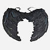 Крила Ангела 45х30см, MA26-189, Чорні / Крила Амура / Ангельські крила / Крила на Хеллоуїн, фото 3