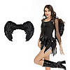 Крила Ангела 45х30см, MA26-189, Чорні / Крила Амура / Ангельські крила / Крила на Хеллоуїн, фото 9