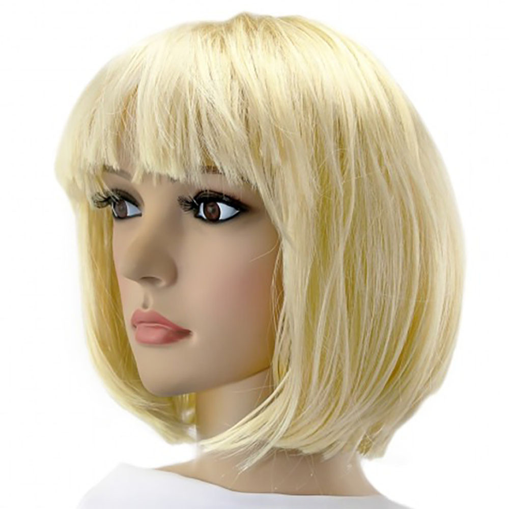 Карнавальний перука Каре Блонд / Перука каре / Перука для косплея / Перука на Хелловін, фото 1