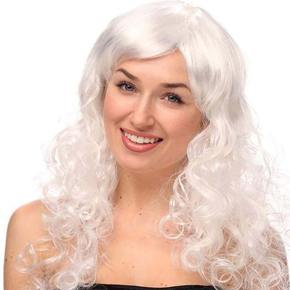 Карнавальний перука Хвиляста / Перука з чубчиком / Перука для косплею / Перука на Хелловін, фото 1