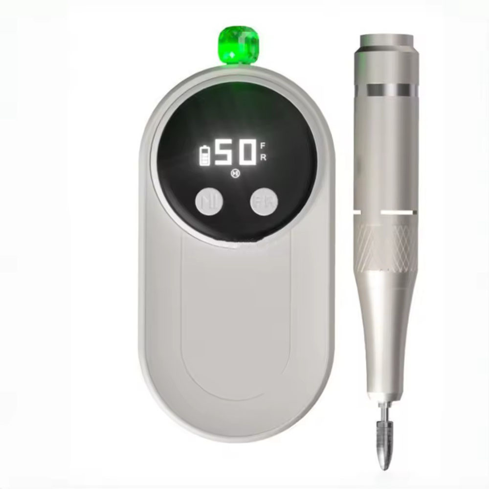 Акумуляторний фрезер для манікюру та педикюру 1800mAh, Бежевий / Фрезерний апарат для манікюру, фото 1