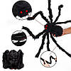 Великий павук декоративний, 1,5 м / Павук на хелловін / Декор на хелловін / Чорний павук, фото 3