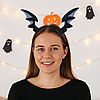 Обруч для волосся Крила кажана 11х4см / Обруч на Хелловін / Обруч декоративний, фото 4