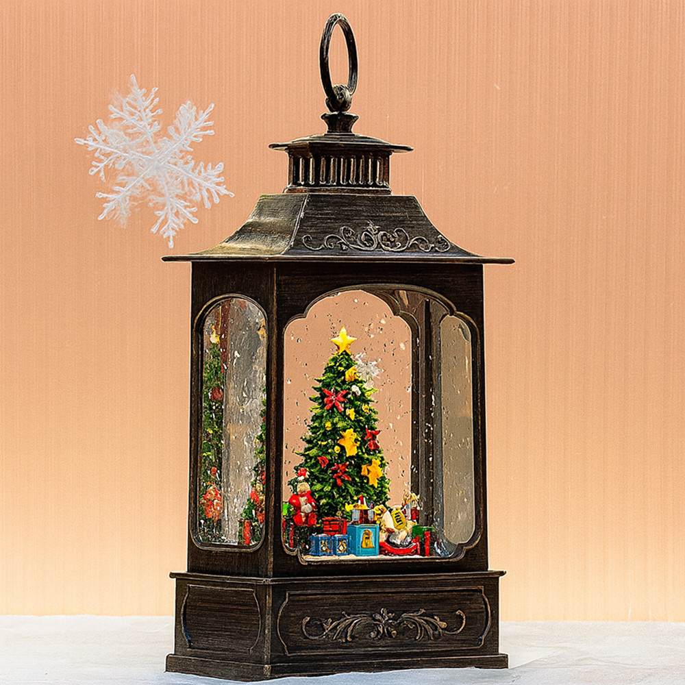 Новорічний світильник від батарейок "Ялинка" 13х7х3см, WDL-24061D / Різдвяна лампа / Новорічний нічник, фото 1