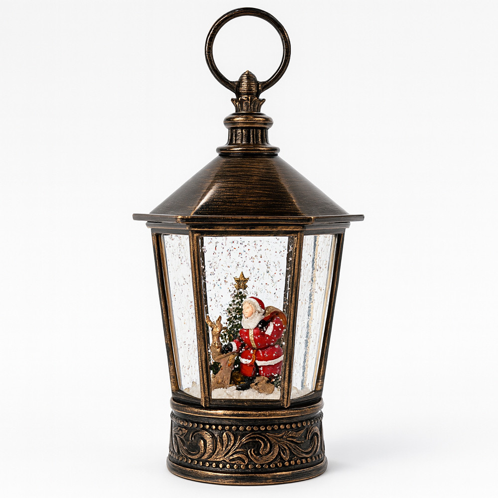 Новорічний світильник від батарейок "Санта" WDL-24077B / Різдвяна лампа / Новорічний нічник, фото 1