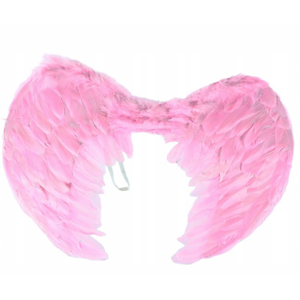 Крила Амура 60см, Рожевий / Ангельські крила / Крила Ангела / Карнавальні крила на Хелловін, фото 1