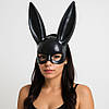 Жіноча маска зайчик Playboy, MA26-93, Чорна / Маска кролик Плейбой / Карнавальна маска на хелловін, фото 9